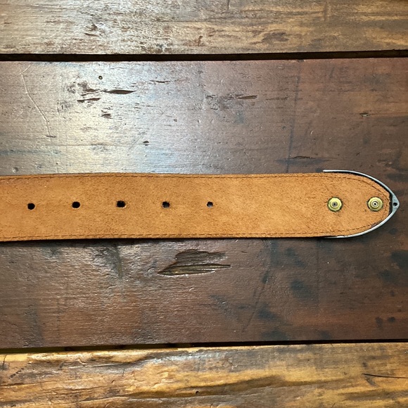 Brown Leather Mens / Womens 1 1/2” Wide Belt Excellent Used Condition- Size 30 - Picture 10 of 13